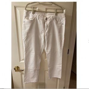 Simply Vera Vera Wang White Denim Jeans Size 16